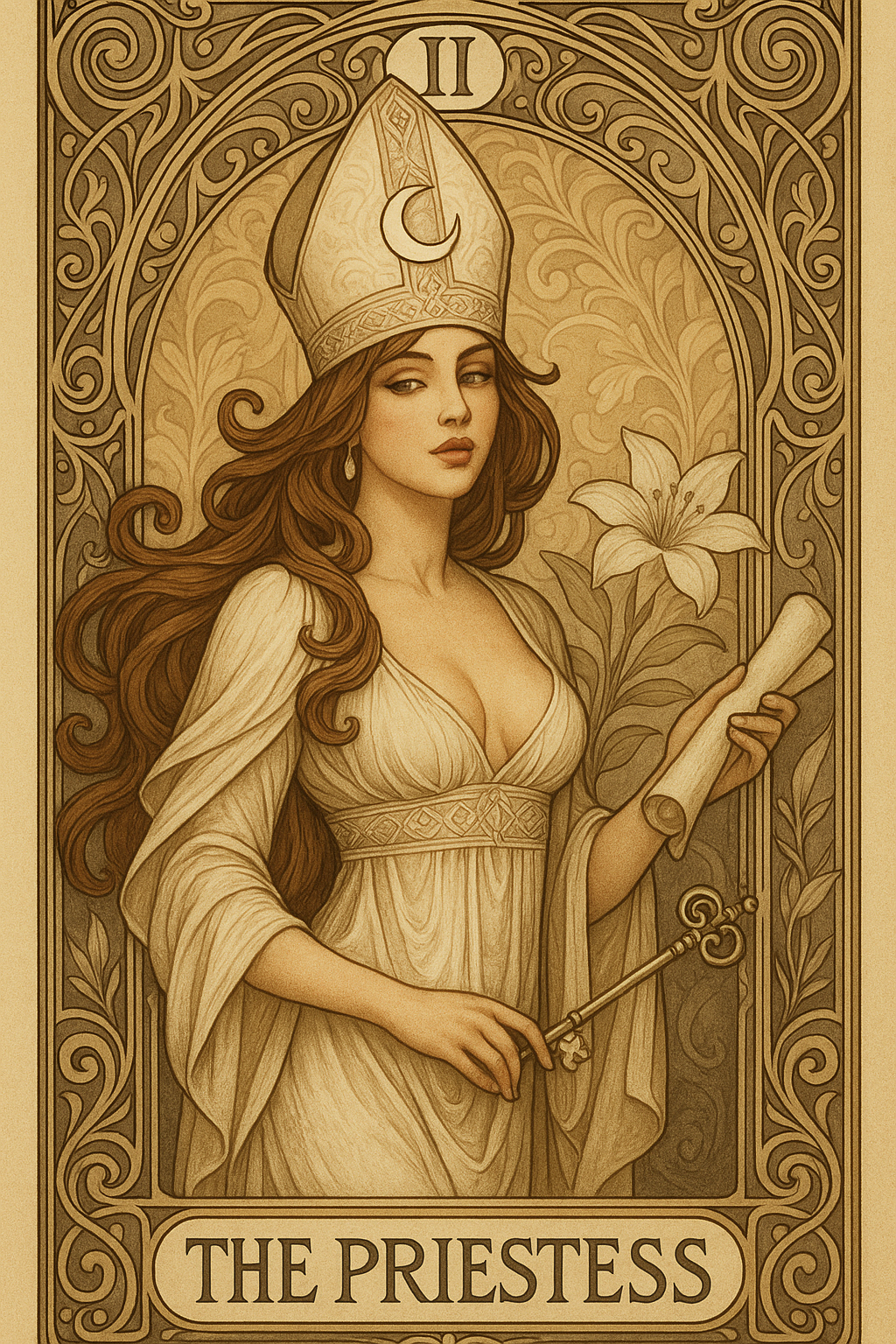 The Priestess (II) (Reversed)